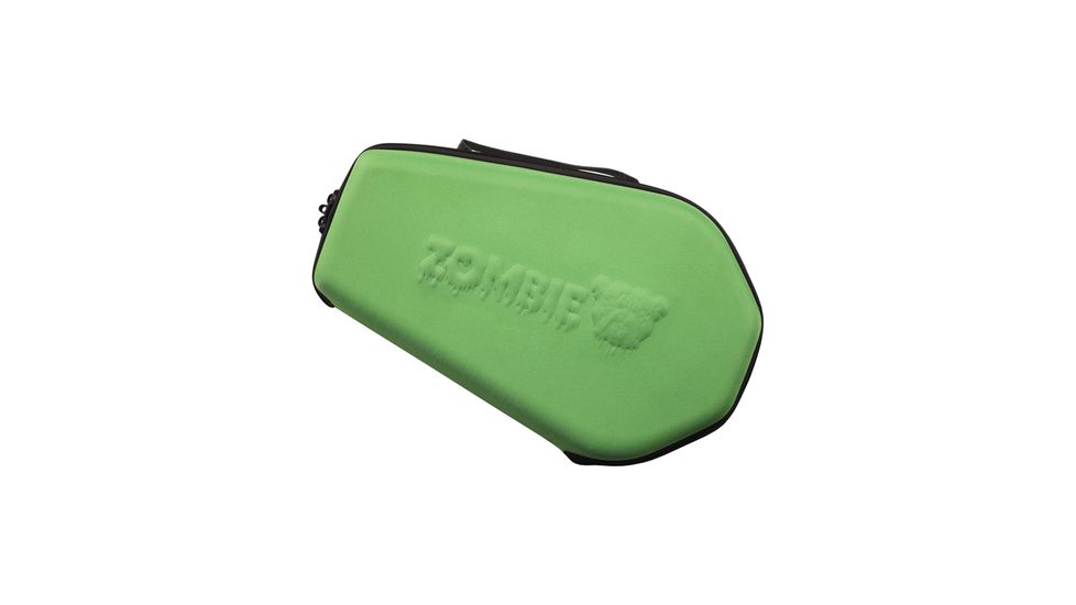 Bulldog Cases &amp; Vaults Zombie Coffin-Shaped Handgun Case Green With Black Trim 14x9 Inch