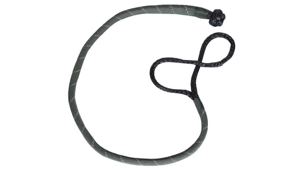 Bulldog Winch 10 mm AR Rope Shackle, 30K BS, 20in Dia Loop, Reflective, 20422