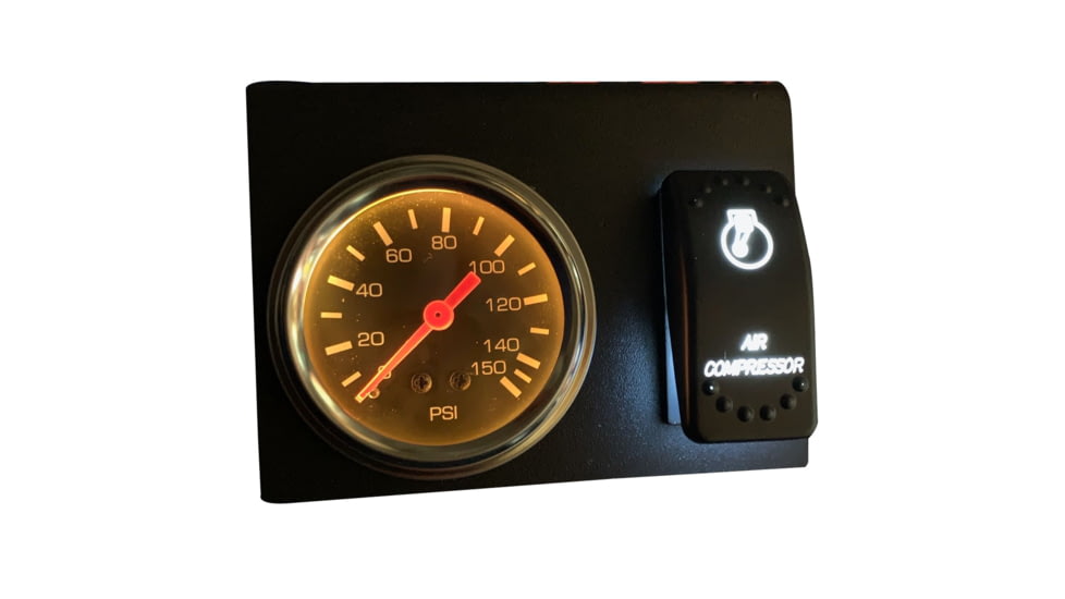 Bulldog Winch 0-150PSI Air Pressure Gauge, Switch, And Mounting Bracket Assembly, 42057