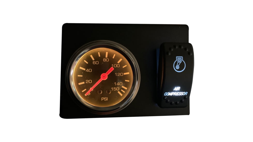 Bulldog Winch 0-150PSI Air Pressure Gauge, Switch, And Mounting Bracket Assembly, 42057