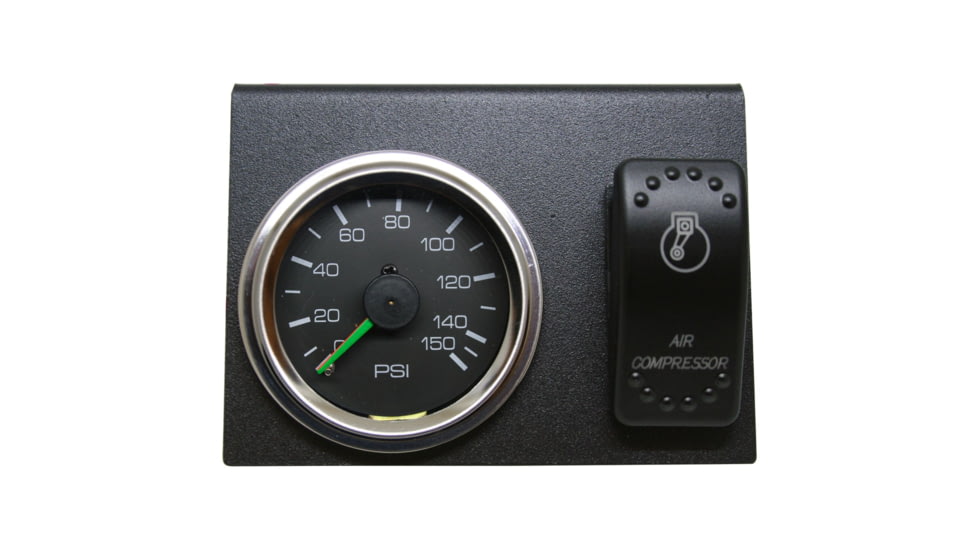 Bulldog Winch 150PSI Dual Air Pressure Gauge, Switch, Bracket Set, 42077