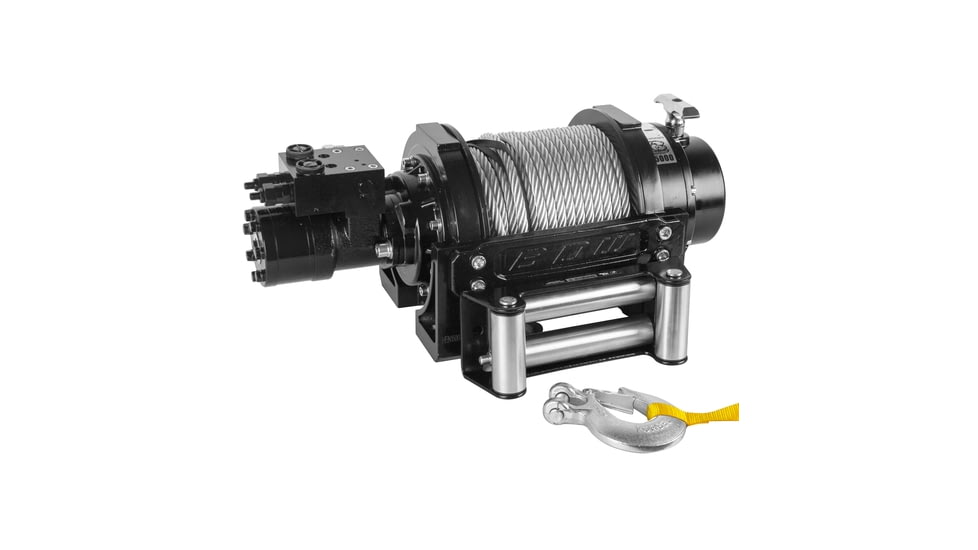 Bulldog Winch 15k Hydraulic Winch w/98ft Wire Rope, 11002