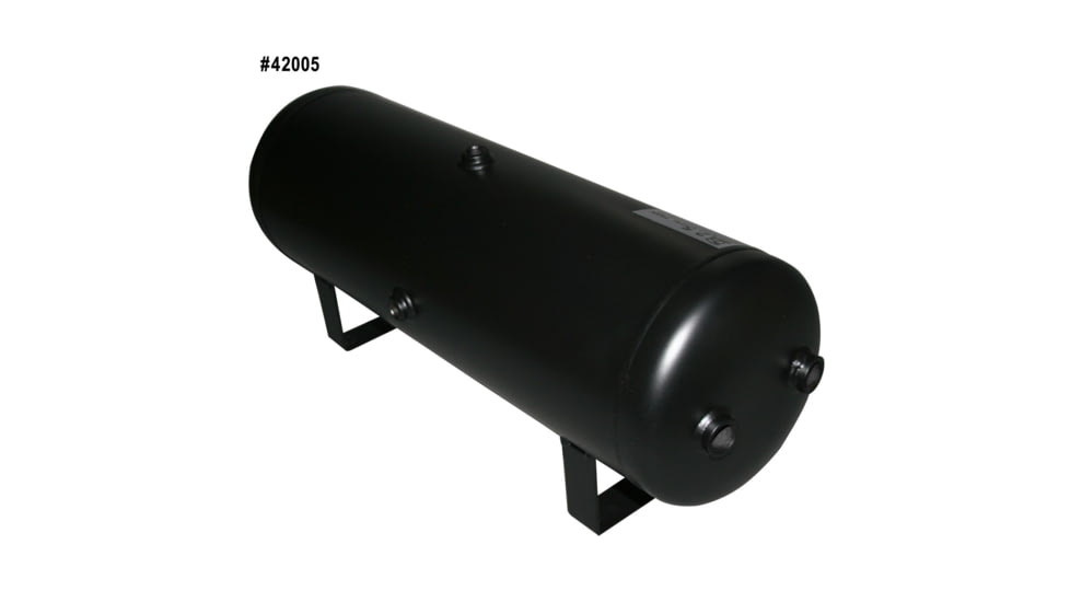 Bulldog Winch 2.5 Gallon Air Tank with 10 Bungs, Black, 42005