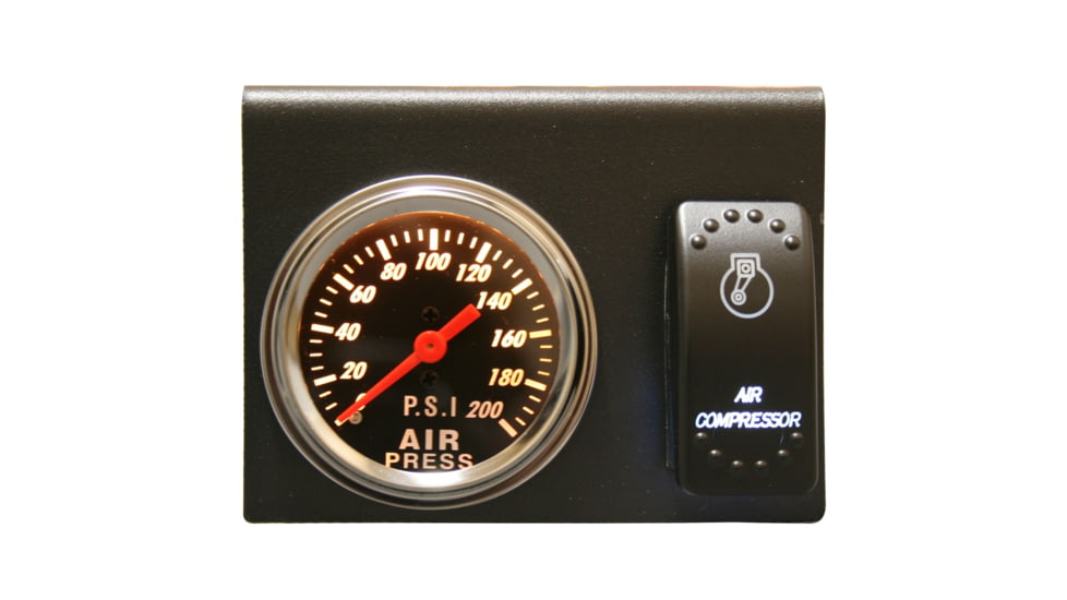 Bulldog Winch 200PSI Air Pressure Gauge, Switch, Bracket Set, 42078