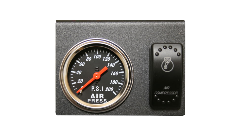 Bulldog Winch 200PSI Air Pressure Gauge, Switch, Bracket Set, 42078