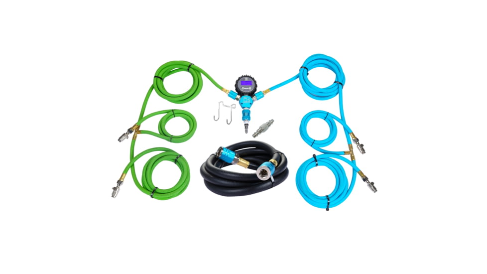 Bulldog Winch 4-Tire Inflation/Deflation System, Blue/Gray, 42082