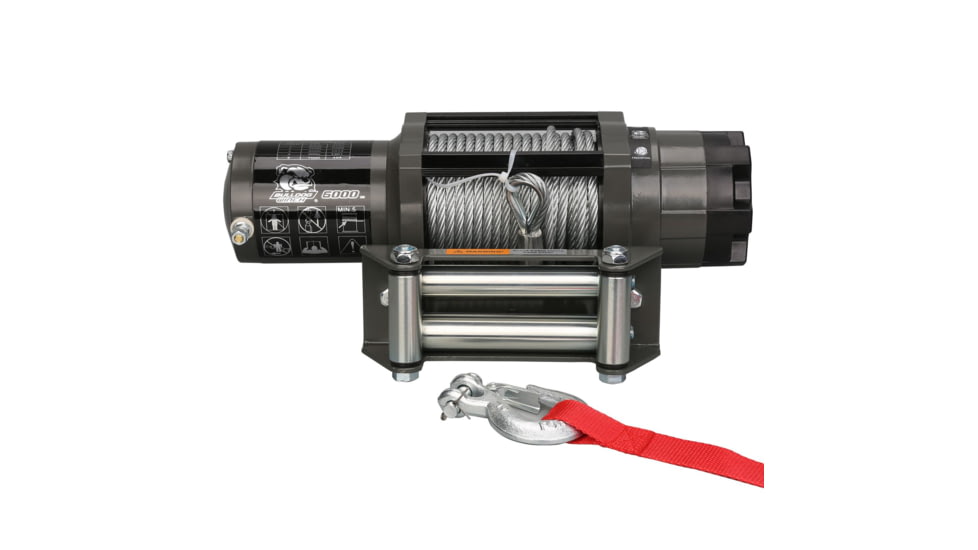 Bulldog Winch 6000lb Powersports Winch, 55ft Wire Rope, Roller Fairlead, 15022