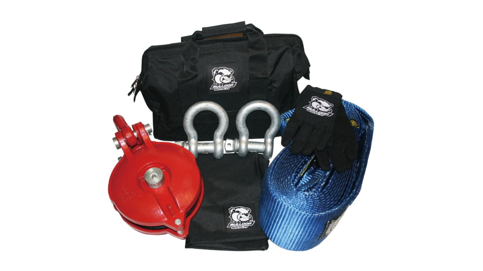 Bulldog Winch 7Pc 16000lb WLL Rigging Kit, Black, 20196