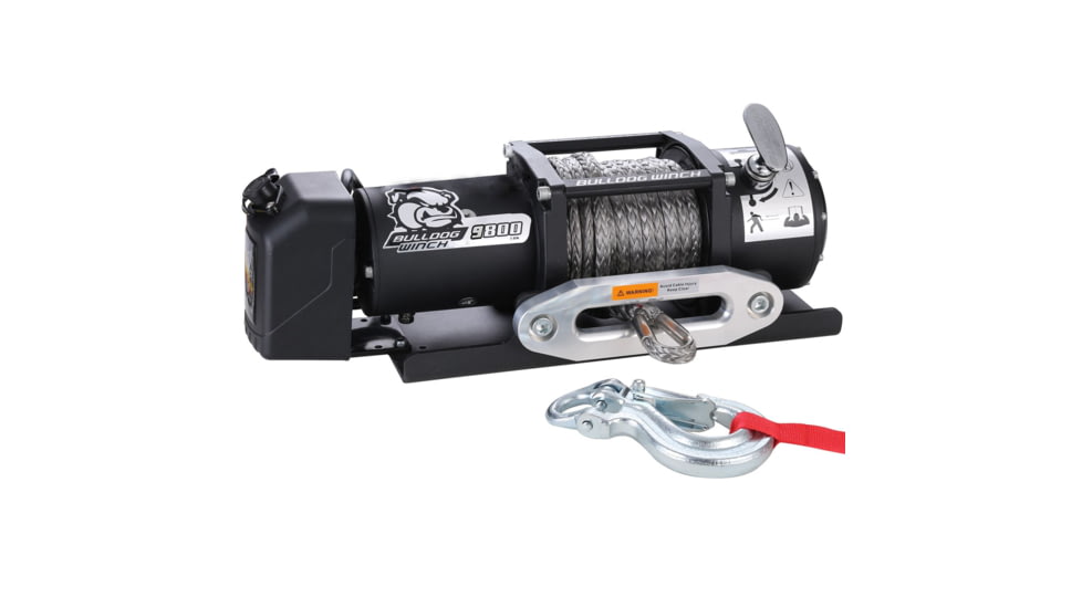 Bulldog Winch 9800lb Trailer Winch, Synthetic Rope, 10062