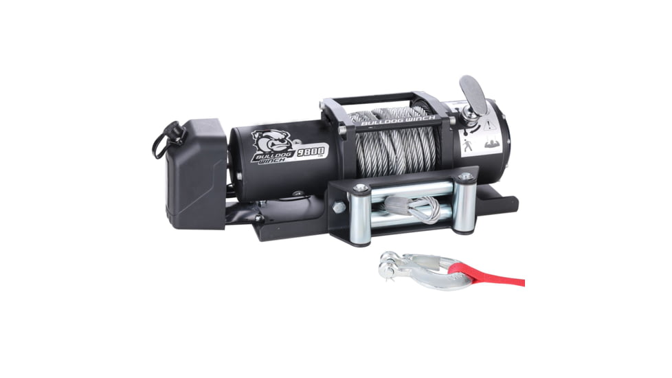 Bulldog Winch 9800lb Trailer Winch, Wire Rope, 10061