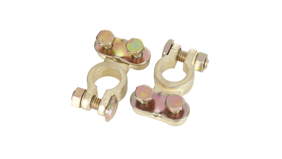 Bulldog Winch Battery Terminals, 1 Pr Brass Clamp-On, 20254