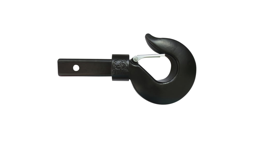 Bulldog Winch Big Dog Hook w/ 2in Receiver Mount, Black, 20182