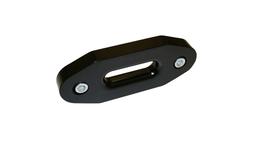 Bulldog Winch Hawse Fairlead, Aluminum with 122.5mm Mount, Powersports Standard, Black, 20089