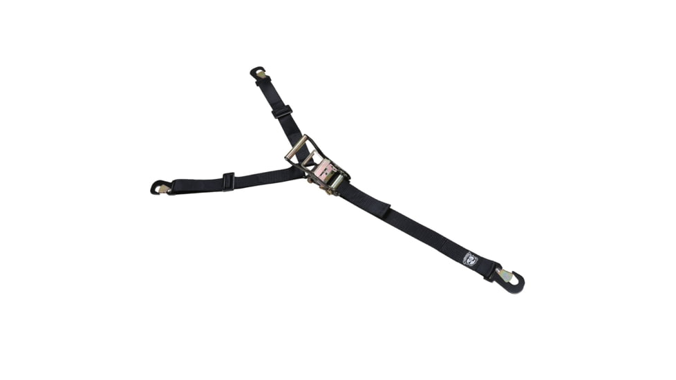 Bulldog Winch Horizontal Tire Ratcheting Y Tie-Down Strap, Black, 20363