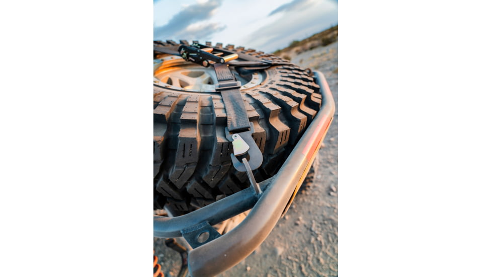 Bulldog Winch Horizontal Tire Ratcheting Y Tie-Down Strap, Black, 20363
