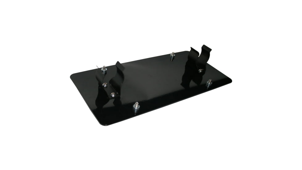 Bulldog Winch Licence Plate Bracket, Roller Fairlead Mount, Black, 20278