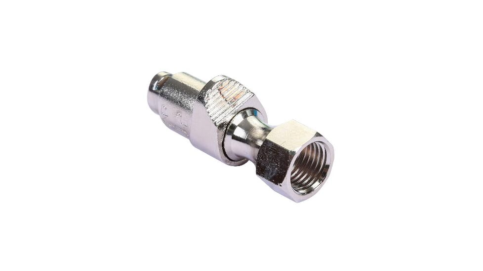 Bulldog Winch Locking Air Chuck, 1/4in NPT, Silver, 42083