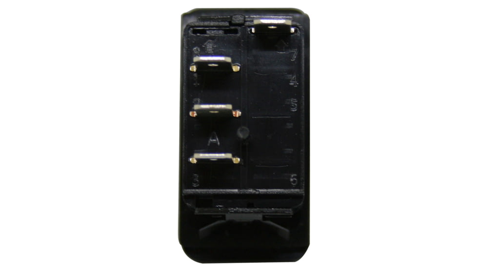 Bulldog Winch Momentary Rocker Switch, Replacement for 20266, Black, 20374