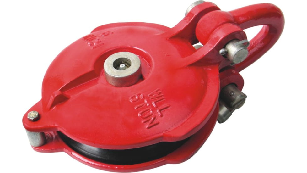 Bulldog Winch Pulley Block, 30K BS, 12K WLL, Red, 20028