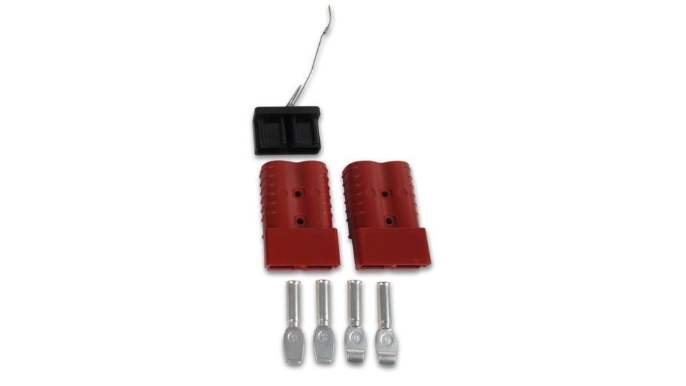 Bulldog Winch Quick Connect Set 350A, 1/0 AWG, w/ Dust Cover, 20172