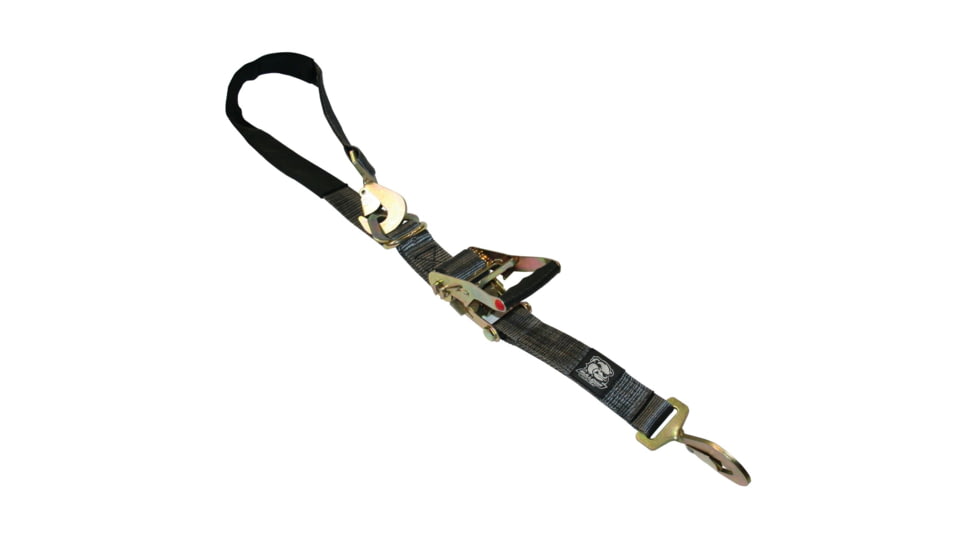 Bulldog Winch Ratcheting Axle Strap, 2inx10ft 10k BS, Black, 20229