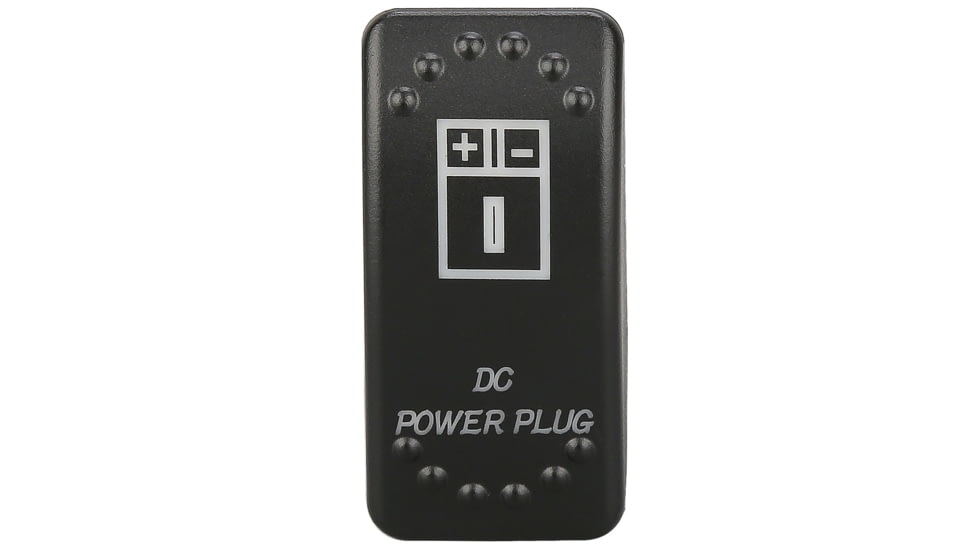 Bulldog Winch Rocker Switch - Dc Power Plug, Black, 20319