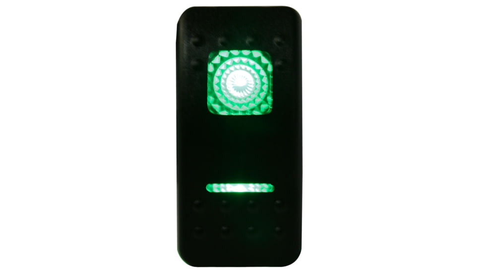 Bulldog Winch Rocker Switch-ON/OFF 5-Pin, Green, 20257