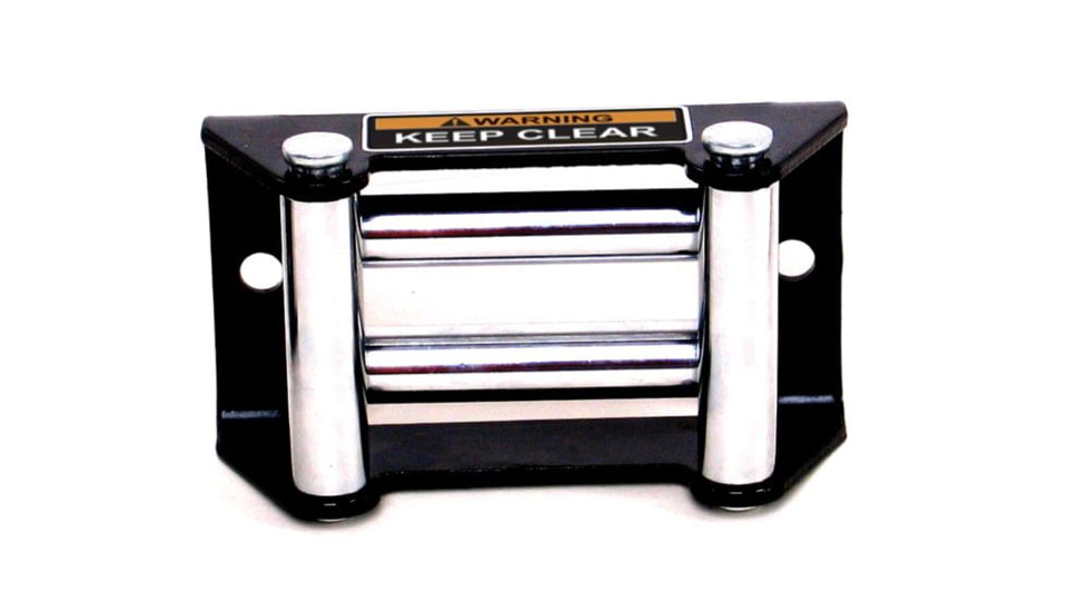 Bulldog Winch Roller Fairlead, ATV with 109mm Mount, Black, 20001