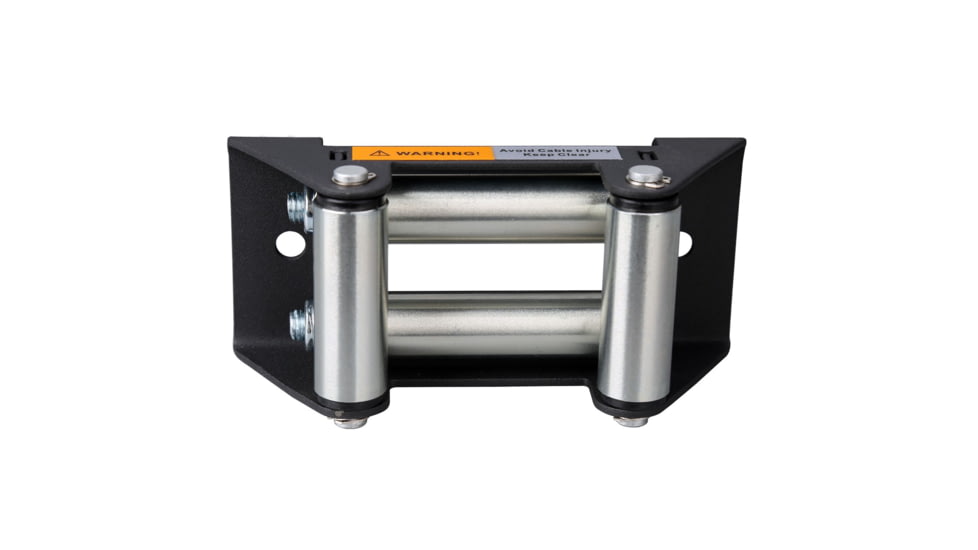 Bulldog Winch Roller Fairlead, ATV with 122.5mm Mount, Textured Black Finish, Black, 20055T