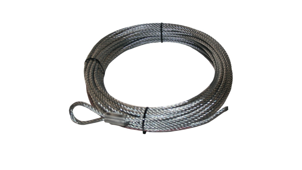 Bulldog Winch Wire Rope for 10001 5/16in X 100ft, Silver, 20108