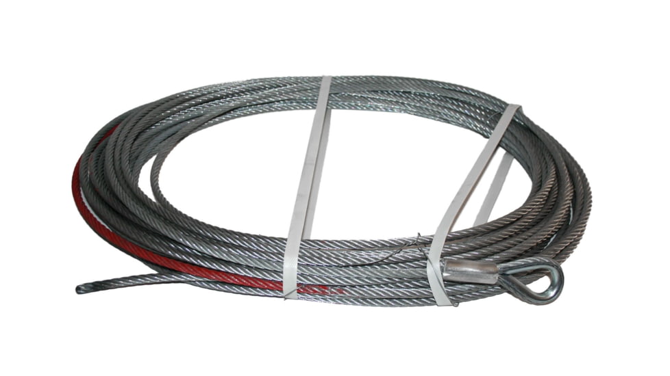 Bulldog Winch Wire Rope for 10013 for 8.3mm X 100ft, Silver, 20128