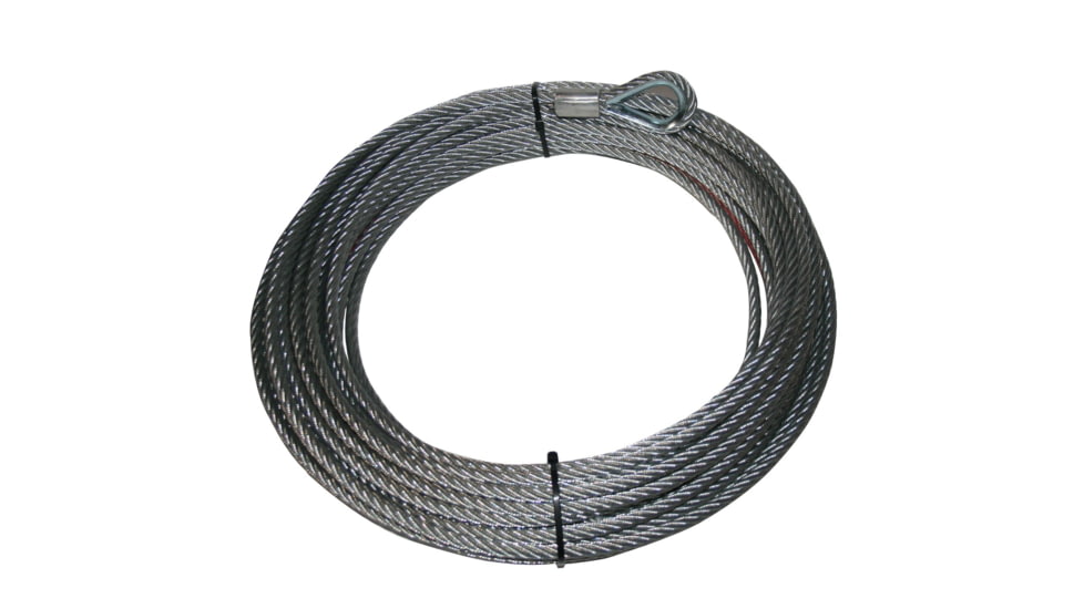 Bulldog Winch Wire Rope for 10027 3/8in X 85ft, Silver, 20202