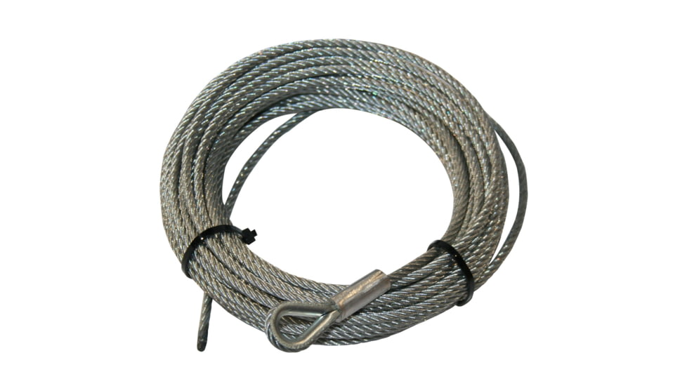 Bulldog Winch Wire Rope for 15017 3/16in X 45ft, Silver, 20222