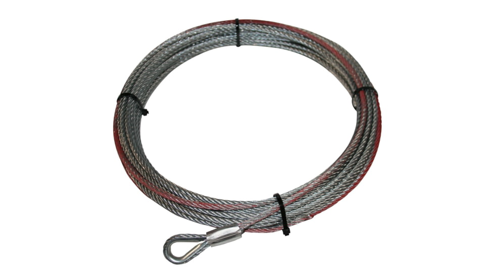 Bulldog Winch Wire Rope for 15022 6.4mm X 55ft, Silver, 20250