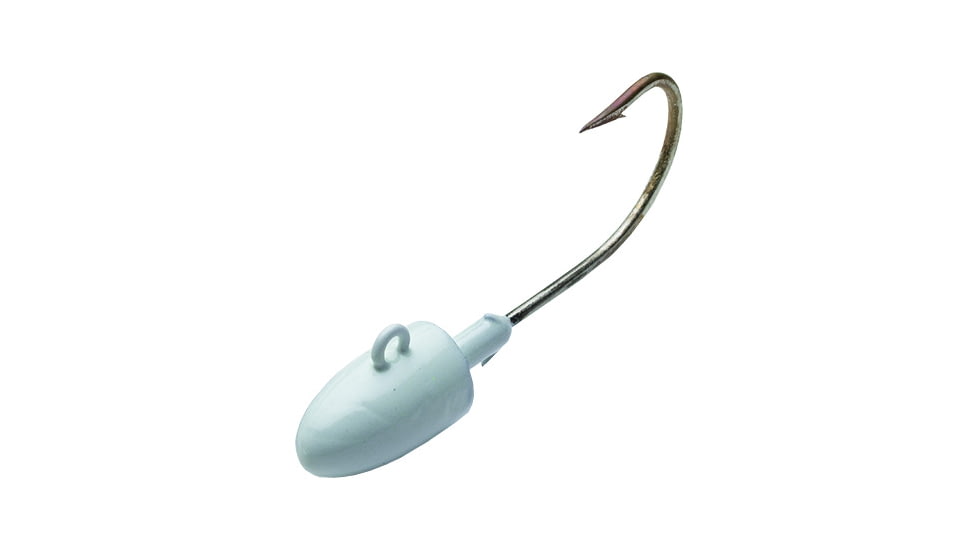 Bullet Weights Bullet Jig Head, Glow White, 4oz, 8/0 Hook, BTJP4BGLO