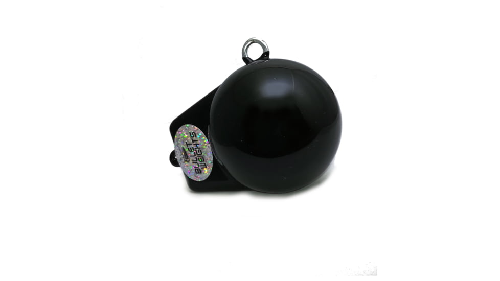 Bullet Weights Coated Downrigger Ball w/Fin 8LB, Black, DR8 BLK