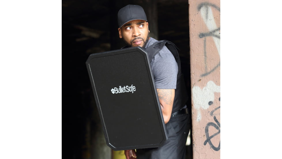 BulletSafe ARAK Bulletproof Shield, Level III, Black, BS53001