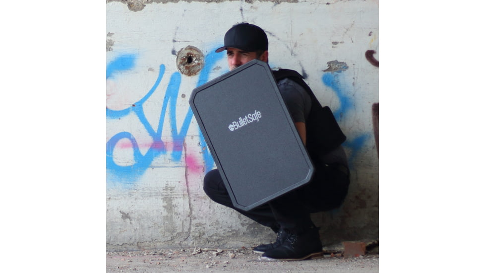 BulletSafe ARAK Bulletproof Shield, Level III, Black, BS53001