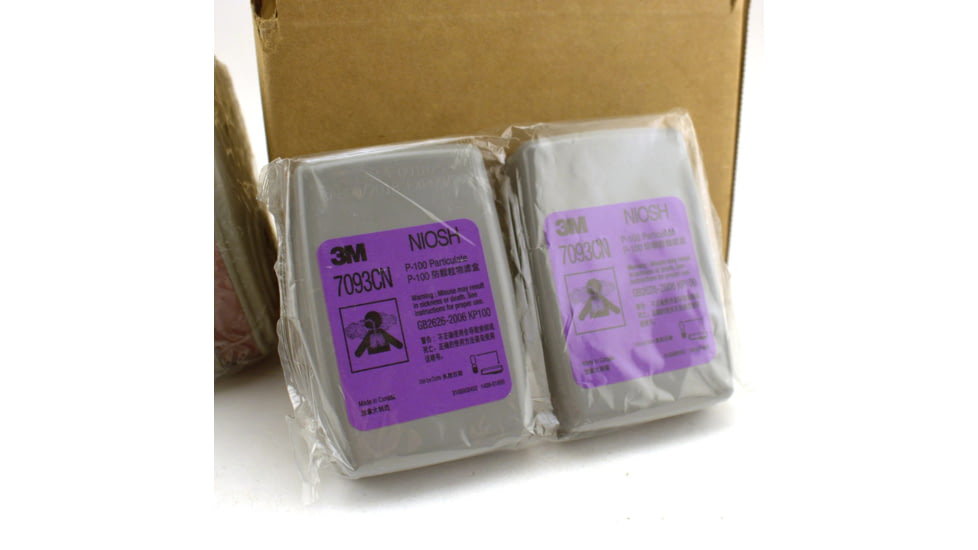 BulletSafe BreatheSafe Respirator/Gas Mask Replacement Filter Set, Black, BS59000.01
