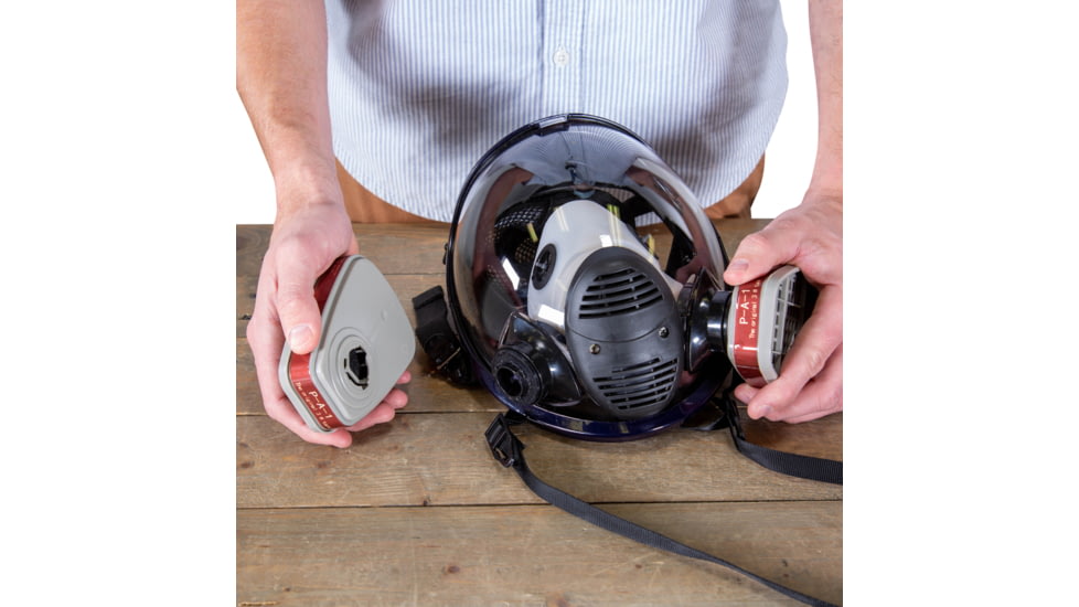 BulletSafe BreatheSafe Respirator/Gas Mask Replacement Filter Set, Black, BS59000.01