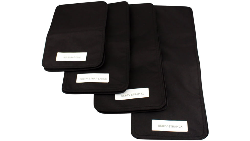 BulletSafe Replacement Side Straps for Bulletproof Vest, Black, S/M, BS52000B.01-S/M