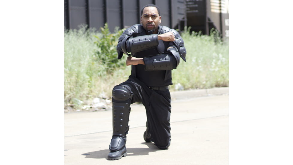 BulletSafe RiotReady Pads Set - Shoulder, Arm, Leg Pads, Black, BS55002