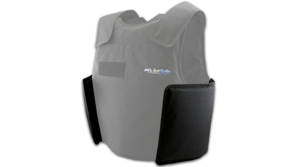 BulletSafe Side Armor for Vests, Level IIIA, Black, S/M, BS56004-S/M