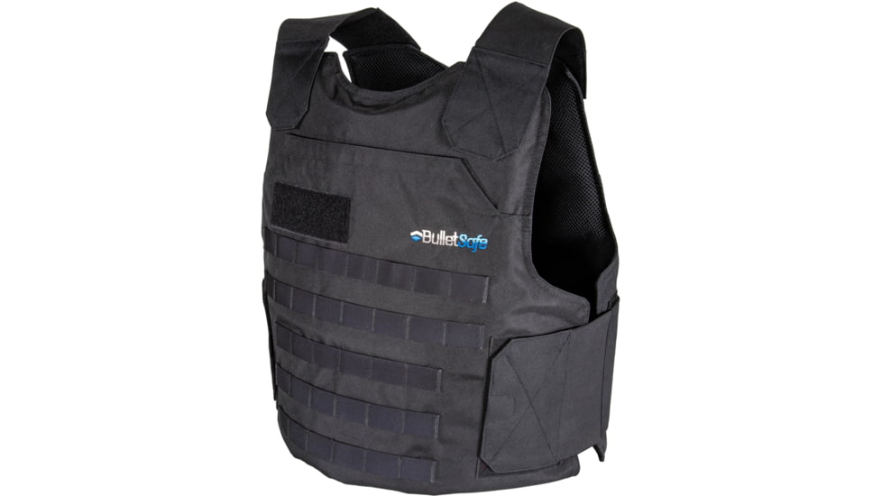 BulletSafe Tactical Bulletproof Vest, Level IIIA, Black, L, BS52001B-L