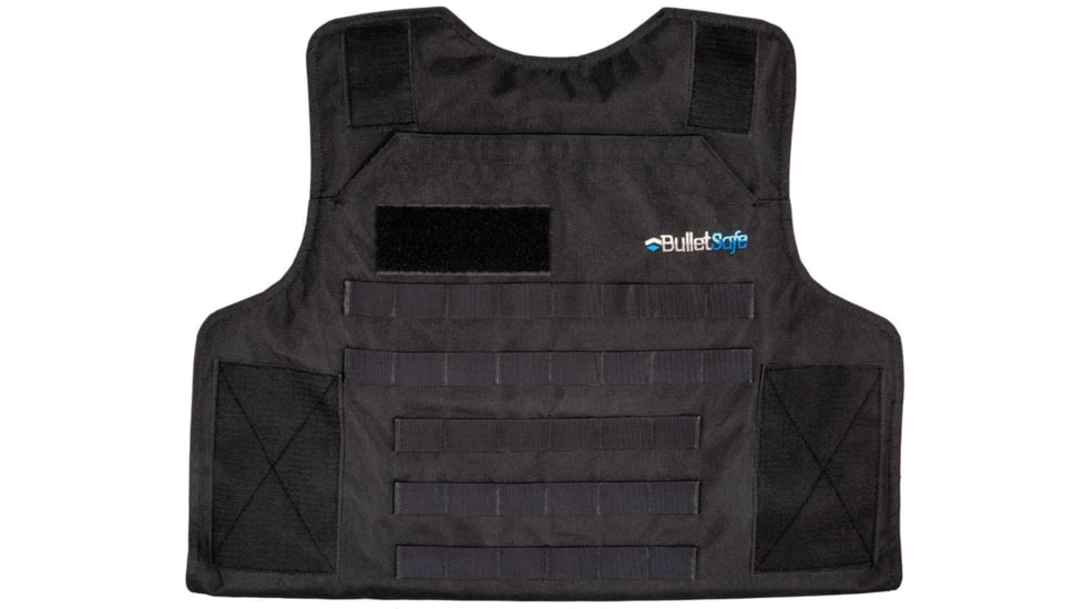 BulletSafe Tactical Bulletproof Vest, Level IIIA, Black, L, BS52001B-L