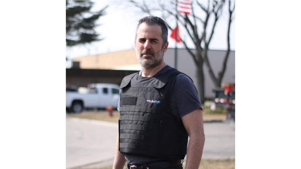 BulletSafe Tactical Front Carrier - Accessory for Bulletproof Vests, Black, XS, BS54000-XS