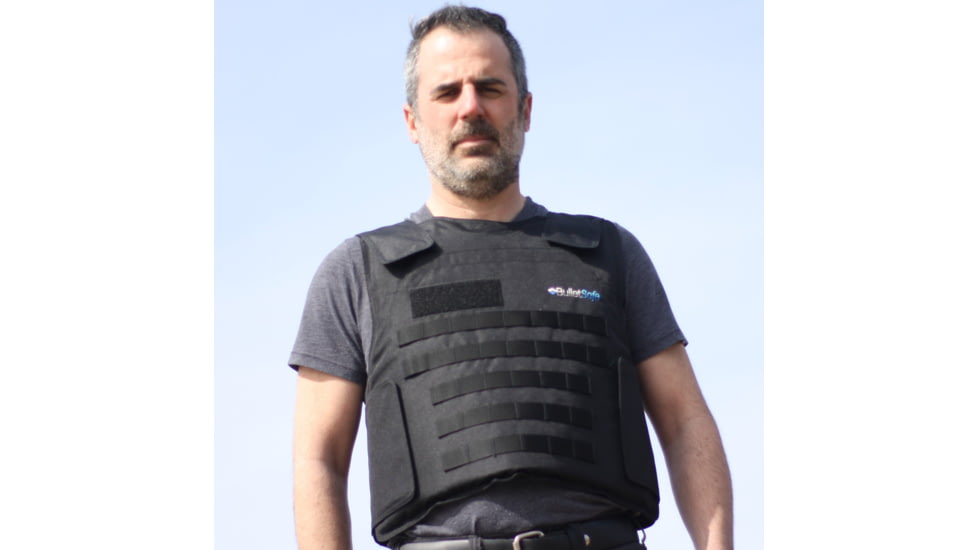 BulletSafe Tactical Front Carrier - Accessory for Bulletproof Vests, Black, XS, BS54000-XS