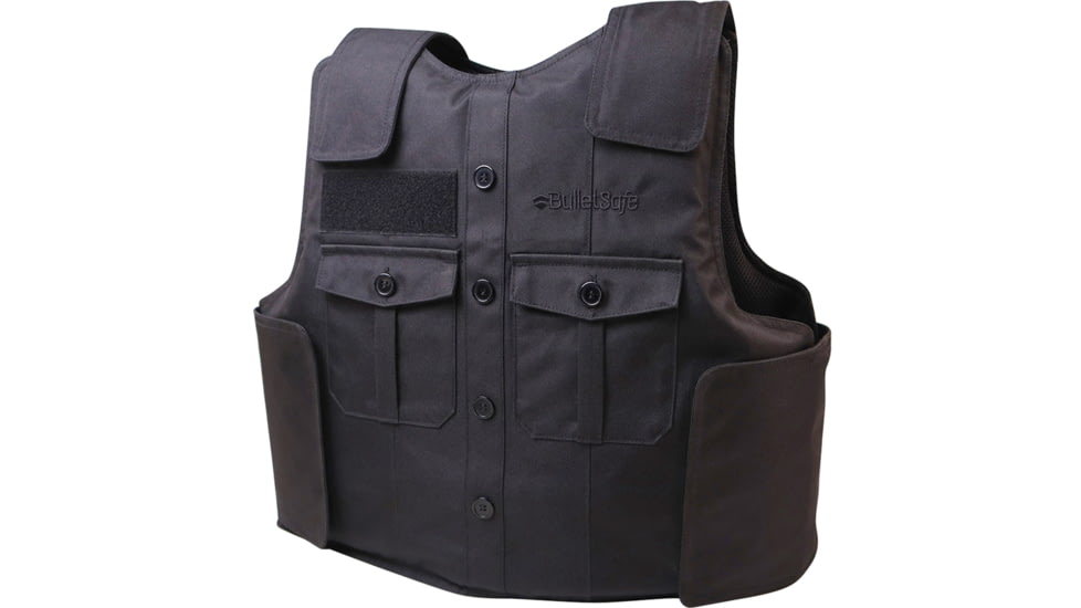 BulletSafe Uniform Front Carrier - Accessory for Bulletproof Vests, Black, S, BS54003-S