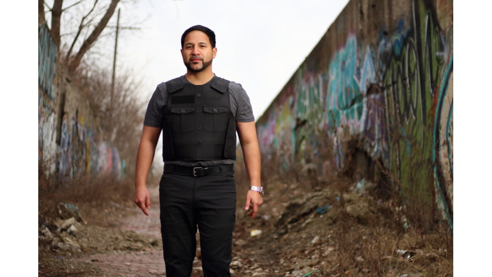 BulletSafe Uniform Front Carrier - Accessory for Bulletproof Vests, Black, S, BS54003-S