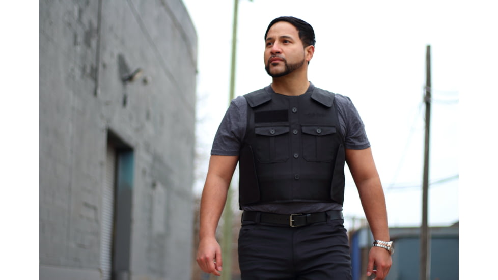 BulletSafe Uniform Front Carrier - Accessory for Bulletproof Vests, Black, S, BS54003-S